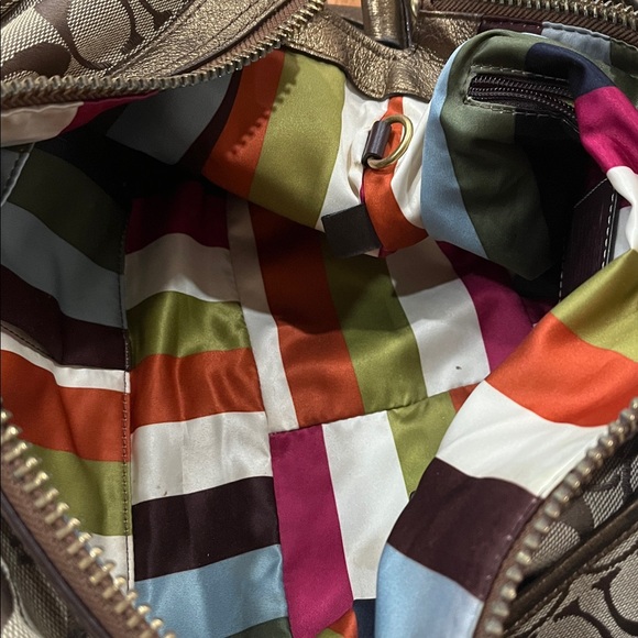 Coach Stylish Brown Patterned  Bag - Picture 7 of 13